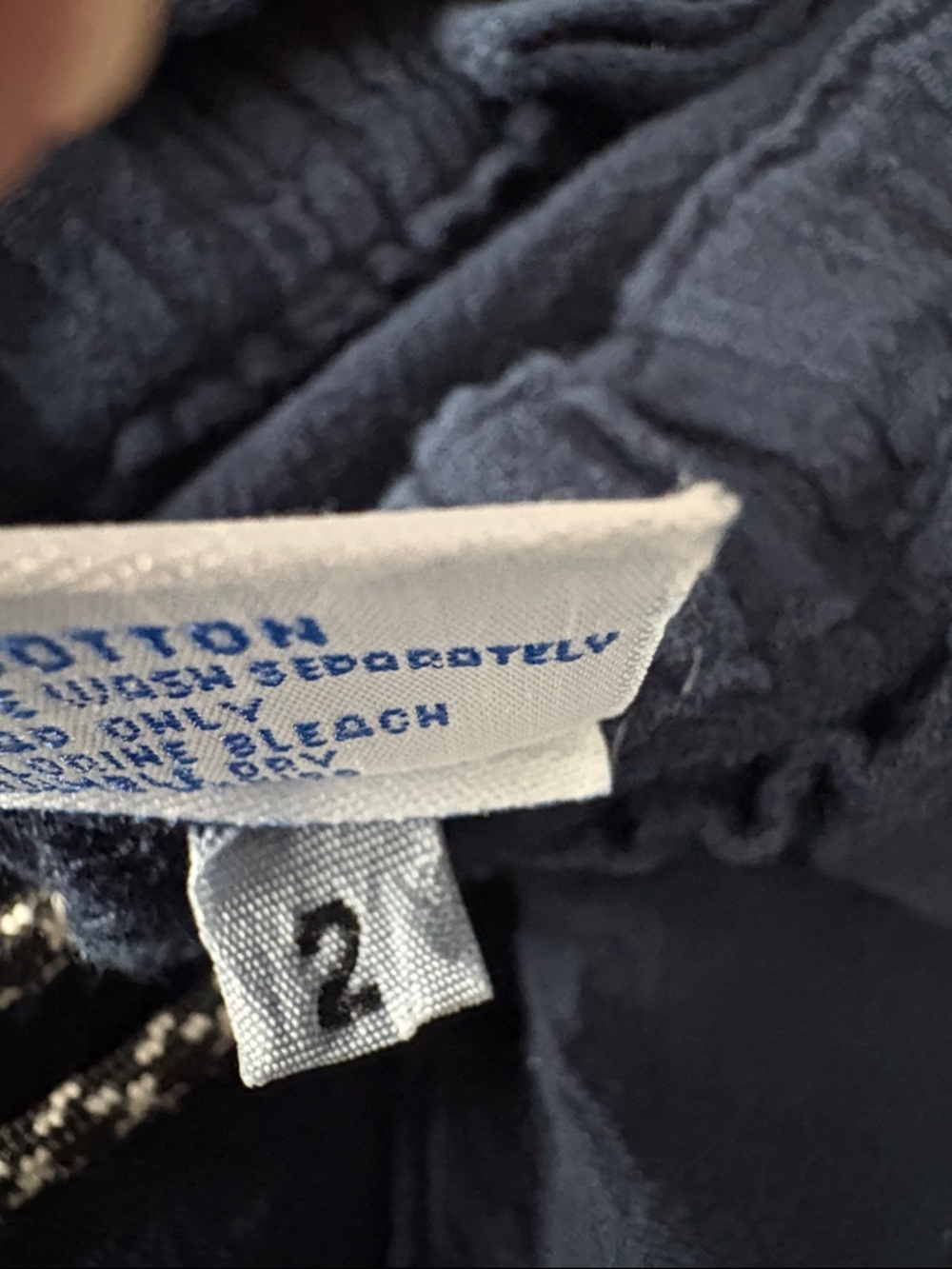 Oh My Gauze! Essie , Navy Women’s elastic waist pants - Picture 4 of 5